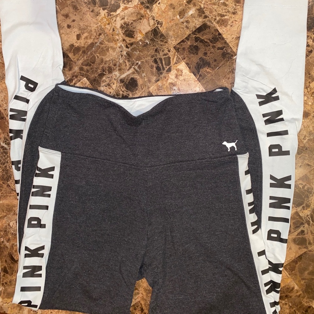 PINK yoga leggings, size small